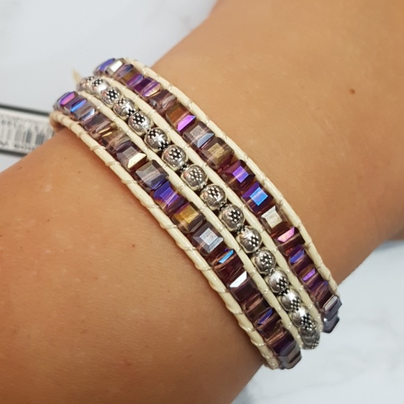 Boho Beaded Wide Strand Bracelet - Picture 6 of 7